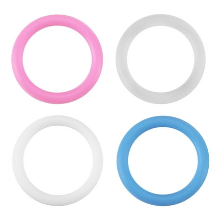 Yosoo 20pcs Silicone Safe O-Rings Dummy Pacifier Chain Clips Adapter Holder for Baby , Pacifier Chain Adapter, O-rings Baby Pacifier Clips