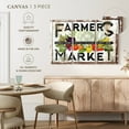 thumbnail image 4 of Elephant Stock Farmers Market Wall Sign Wall Art - Horizontal Multi Panel Canvas - Kitchen Wall Decor - Wall Signs Multi Panel - Black And White Decor - 23" x 14", 4 of 4
