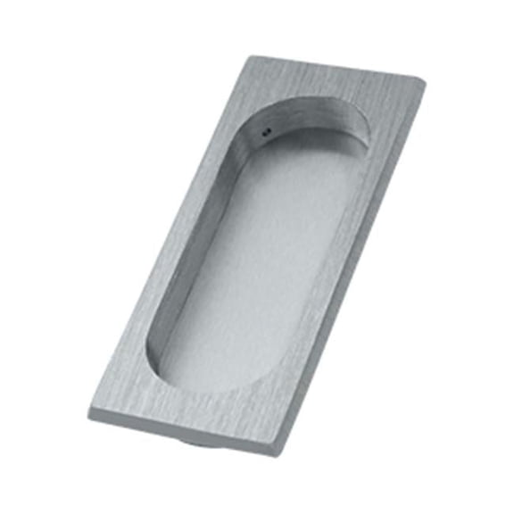Deltana  Large Flush Pull- Satin Chrome - Solid