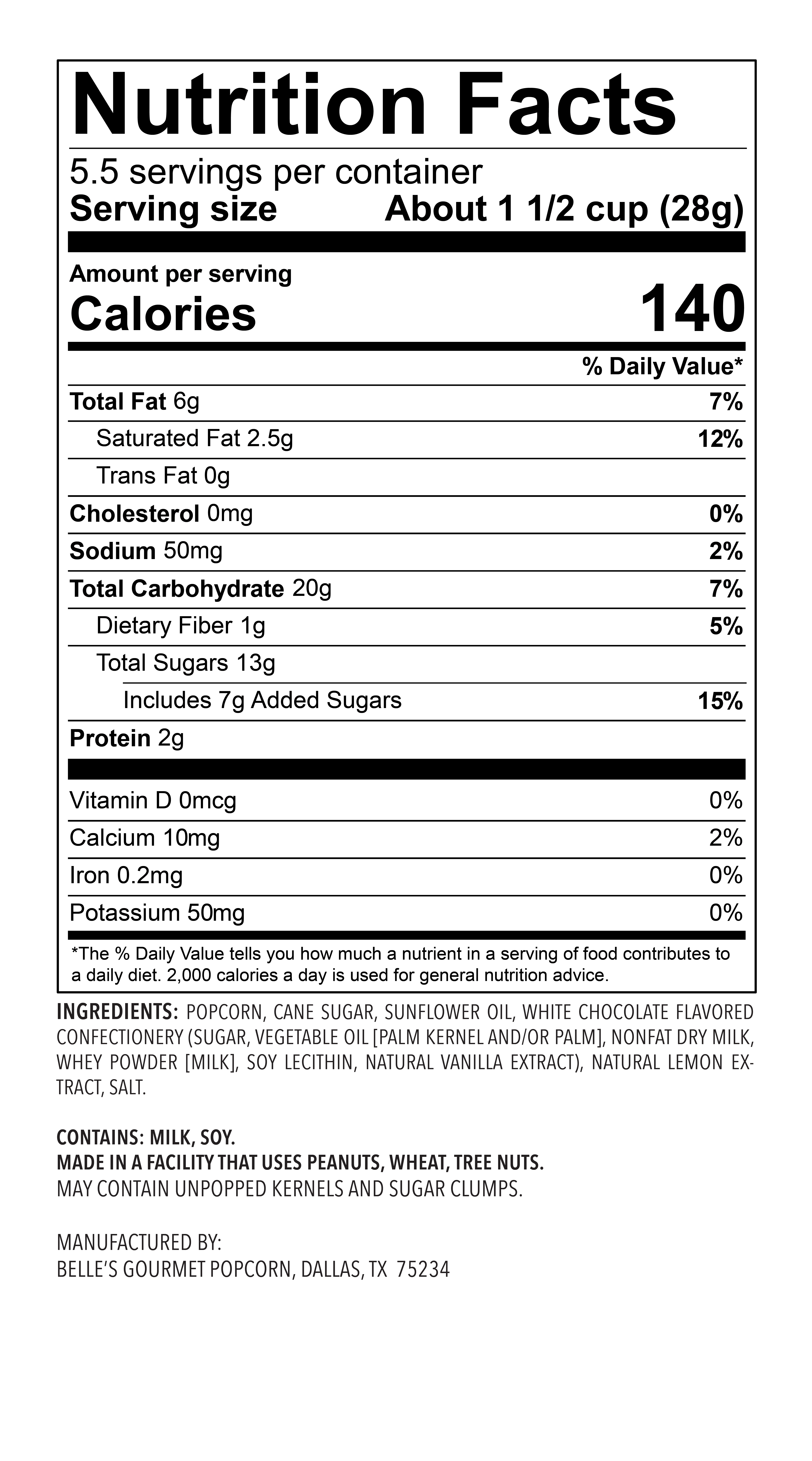 (3 pack) Lemon Meringue Popcorn 5.5 oz