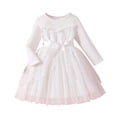 thumbnail image 1 of Nmnitkp Robe en Tulle pour Filles Tout-Petits Été Manches à Volants Robe Tutu Princesse Fête Décontractée à Étages 3-9 Ans, 1 of 8