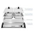 thumbnail image 3 of Elite Gourmet 2 x 2.5 Qt. Stainless Steel Electric Buffet Server EWM-6122, 3 of 7