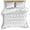 Grey, variant on 3 Piece Gray Spring Floral Duvet Cover Set Full Size, Microfiber Comforter/Quilt Cover with Corner Ties and 2 Pillowcases, Summer Botanical Watercolor All Season Soft Bedding with Zipper Closure
