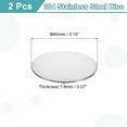 thumbnail image 2 of Uxcell 2 Pack Stainless Steel Disc, 3 5/32"(80mm) Dia 0.07"(1.8mm) Thick 304 Stainless Steel Flat Round Sheet Blank Round Circle Plate for Crafts Metal Stamping and Jewelry Making, 2 of 7