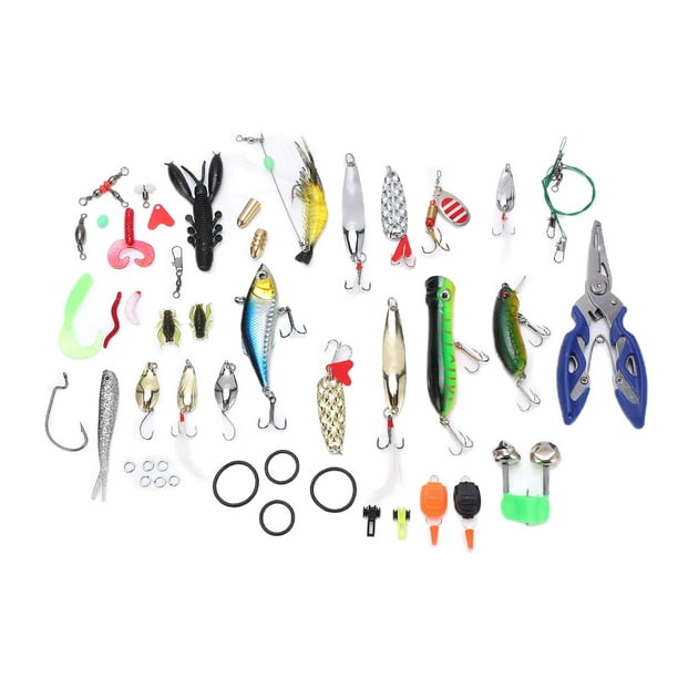 Estink Fishing Gear Lures Kit Set With Tackle Box, Double Layer Lightweight 106pcs Multifunctional Fishing Tackle Kit For Freshwater Fishing For Saltw