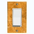 thumbnail image 1 of Metal Light Switch Plate Outlet Cover (Image of Marble Brown MAR027), 1 of 13