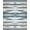 Blue Grey White, Pattern 2, variant on ODIKA 8'x10' Washable Area Rug Boho Striped Farmhouse Distressed Southwestern Geometric Bands for King Size Bedroom Under Bed, Master Suite, Non-Shedding, Easy Care
