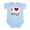 Sky Blue, variant on CafePress - I Love Degus Infant Bodysuit - Baby Light Bodysuit, Size Newborn - 24 Months