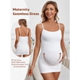 thumbnail image 4 of Athlemo Women's Maternity Tank Tops Casual Spaghetti Strap Pregnancy Cami Top, 4 of 8