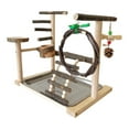 thumbnail image 2 of Yinanstore Bird Stand Bird Tree Stand Portable Cage Accessories Exercising Wooden Perch, 2 of 8