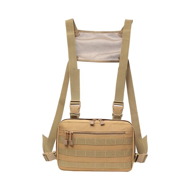 Bolsa de pecho para hombres, bolsa de de pecho de moda, paquete de arnés, bolsas de luz de utilidad para hombres, mujeres, de noche, Sunnimix Riñonera al aire libre