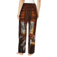 thumbnail image 3 of Balery Log Cabin Inside print Women's Pajama Pants,Ultra Lightweight Pjs,Lounge Pant-XX-Large, 3 of 9