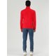 thumbnail image 5 of CamisePaHombres De Mangas Largas Cuello De Cisne Ajuste Delgado Casual Rojo 48, 5 of 7