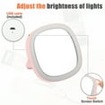 thumbnail image 6 of Pcs Vanity Mirror 3 Color Lighting Modes Rechargeable with USB Port Round Shape Pink, 6 of 6