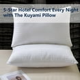 thumbnail image 5 of Kuyami Pillow, 2026 Upgraded the Kuyami Pillow Comfort Neck Support, Fluffy, Retains Shape, Stays Cool All Night, Kuyami Pillows for Back, Stomach or Side Sleepers, Breathable Durable (1Pc, 19*30"), 5 of 7