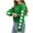 Green, variant on Kids Girls Crop Tops Cute Daisy Pinted Long Sleeve Tee Shirts Fashion Casual Loose Fit Crewneck Pullover Sweatshirt Tops 4-13 Years