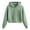 Green, variant on MuZeFu Womens Zip up Hoodie or Cardigan Womens Fall Casual Crewneck Shirts Zip Cropped Long Sleeve Hoodies Workout Short Tops Blouse