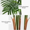 thumbnail image 6 of Artificial Palm Tree 5FT - Fake Tree with Black Tall Planter - Faux Tropical Areca Floor Plant in Pot - Artificial Silk Plant for Home Office Living Room Decor Indoor, 6 of 6