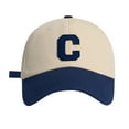 thumbnail image 2 of Big Head Baseball Cap with Perforated Design, Soft Top C Letter Embroidered Adjustable Hat for Spring Summer Outdoor Activities, Casual Fashion and Sports Wear, 2 of 3