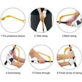 thumbnail image 3 of Wosthever Paquete de 2 ayudas de entrenamiento para entrenador de swing de golf, herramientas de práctica al aire libre Golf Wosthever OD022479-00, 3 of 6