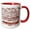 Red/White, variant on 3drose, Sailboats Moored in the Harbor, Cassis, France, 11oz Two-tone Green Mug
