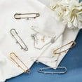 thumbnail image 2 of 36 Pcs 6 Colors Iron Safety Pins, 2.8x0.7 Metal Kilt Pins Large Brooch Pin Findings for Blankets Crafts Skirts Kilts Brooch Making, 2 of 8