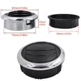 thumbnail image 2 of yotijar 4Pcs RV Boat Yht Dashboard Air Vent Side Roof Air Ventilation Outlet, 2 of 8