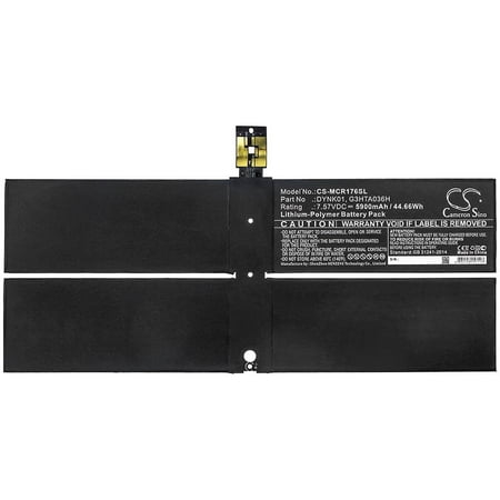 5900mAh Microsoft DYNK01 G3HTA036H Battery for Surface 1782 Surface 2-LQN-00004 Surface 1769
