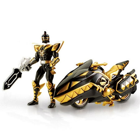 Power Rangers Dino Thunder: Black Raptor Cycle With 5-inch Figure