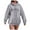 Grey, variant on Towmus Zip Up Hoodies for Womens Teen Los Angeles Sweatshirt with Hood Full Zipper Hoodies Pullover Long Sleeve Tops with Pockets