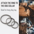 thumbnail image 5 of Titanium Key Ring for Keychain, Key Unity 5 Pack Split Ring Side Pushing Round Flat Key Ring for Man & Women, KA20 (1.3''-1pc, 1.06''-2pcs, 0.87''-2pcs), 5 of 7