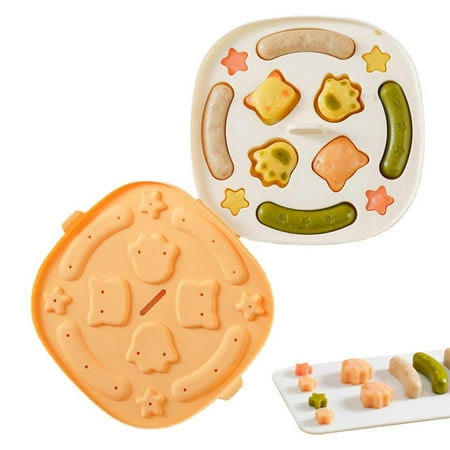 

Tohuu Silicone Sausage Mold Silicone Food Mold Food Freezer Tray Non-Stick Food Grade Hot Dog Mold for Ice Cube Egg Sausage Baby s Supplementary Mold nearby