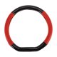 thumbnail image 1 of Funda para volante de cuero artificial PU Unique Bargains, protector de volante de automóvil de 14.96" negro rojo, patrón de fibra de carbono 1Pc, 1 of 6