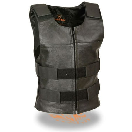 Milwaukee Leather Women's Zipper Front Replica Bullet Proof Vest 