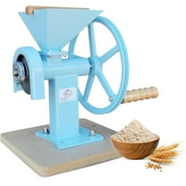 Mountain Essentials Manual Hand Grain Mill Blue for Dry Grains Hand Operate Food Grinder Manual Kitchen Flour Mill Wheat and Corn Grinder, Grain Mill For Home, Domestic Use