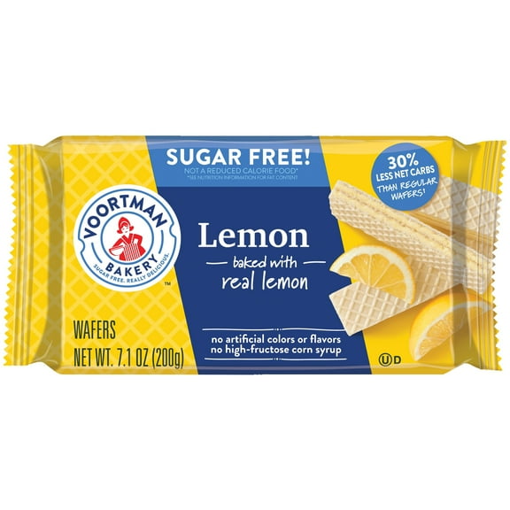 VOORTMAN Sugar Free Lemon Wafers