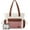 Pink-white-brown, variant on Tote Bag for Women, Puffer Work Tote with Zipper, Compartments, Travel Handbag for Nurse, Teacher, Daily Use, Gym