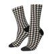 thumbnail image 1 of Balery Black and white houndstooth Calcetas Largas con Estampado para Hombre y Mujer – Suaves y Transpirables, Talla Única (US 5-11), 1 of 6