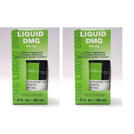 - Davinci Labs Gluconic DMG Liquid 300 mg 2 oz 2 PACK 0200592.002