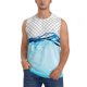 thumbnail image 1 of Fotbe Crystal Clear Water Splash Men's Camiseta sin Mangas Estampada para Hombres, Playera Casual para Gimnasio, Entrenamiento, Playa-3X-Large, 1 of 7