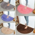 thumbnail image 3 of Non Slip Absorbent Bath Mat Bathroom Shower Rugs Semicircular Chenille Carpet, 3 of 3