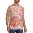 thumbnail image 2 of Easygdp Corals Men's Breathable Tank Tops Sleeveless Sporty T Shirts for Basketball, Mountaineering, Bodybuilding -3X-Large, 2 of 8