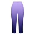 thumbnail image 4 of FAIWAD Capri Leggings for Women High Waisted Gradient Yoga Short Pants Soft Comfy Workout Cropped Pants, 4 of 5