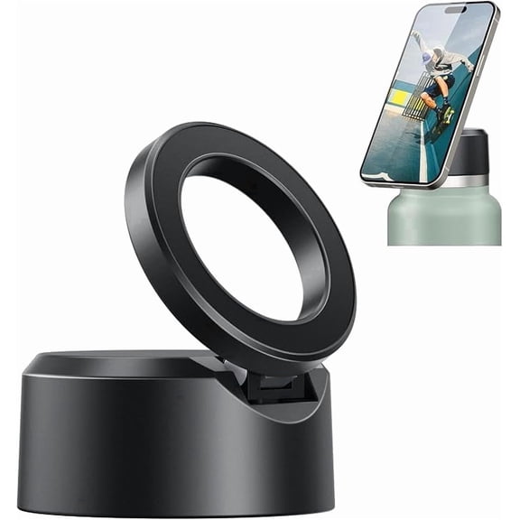 A2C Water Bottle Lid, With MagSafe Phone Mount Handle, Leakproof Drinkware Accessories for 12 - 60oz Hydro Flask Wide Mouth
