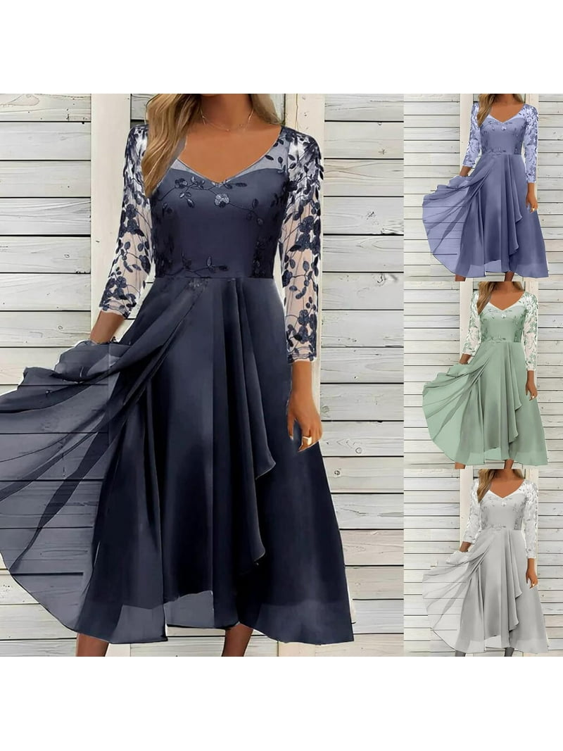sachin and babi light blue dress Chiffon Dresses main image 1