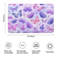thumbnail image 3 of Purple Butterfly Lavender Pattern Bathroom Rugs Mat,Non Slip Microfiber Bathroom Rug,Rubber Backing,Soft Bathroom Mats for Bathroom Floor,Tub and Shower,17x27in(43x68cm), 3 of 5
