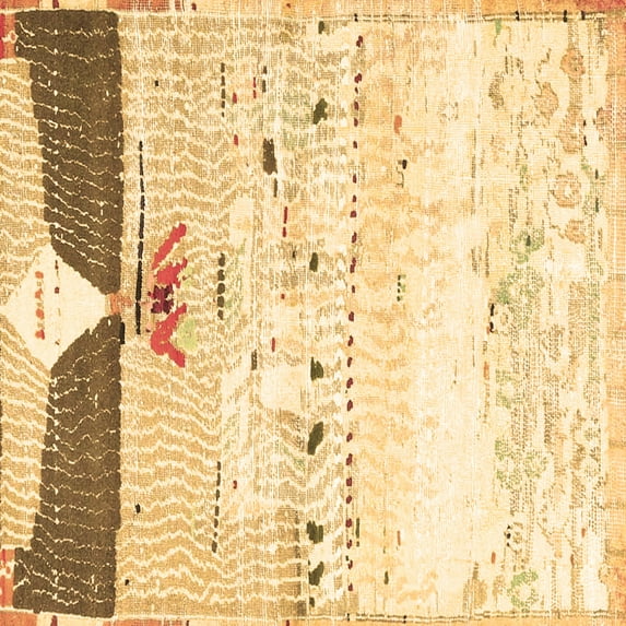 Ahgly Company Indoor Square Persian Brown Traditional Area Rugs, 5' Square