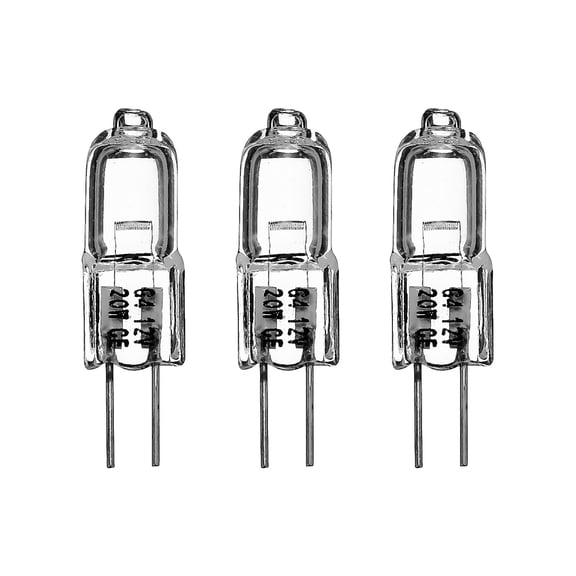 G4 Halogen Bulb 12V 20W Halogen Bulbs 250-300LM 3Pcs-Clear Mini G4 Lamps 2Pin 1.2" Non-Dimmable 2700-3000K 100CRI for Landscape Lighting Chandeliers Desk Lamp Cabinet RV Lighting
