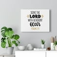 thumbnail image 5 of Scripture Walls Psalm 2:11 Serve The Lord Bible Verse Canvas Christian Wall Art Ready to Hang Unframed, 5 of 12