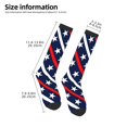 thumbnail image 2 of Rocae Patriotic Star for Novelty Casual compression Socks For Women Men Contrast Color Stockings, 2 of 6